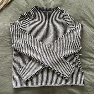 Lululemon Cotton-Cashmere Blend Mock Neck Sweater
